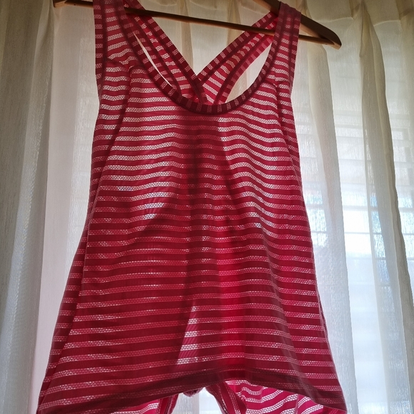 Zyia Pink Nimbus Split Back Active Wear Tank - Picture 7 of 10